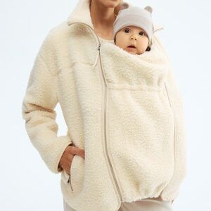 H&M MAMA before and after Teddy Jacket